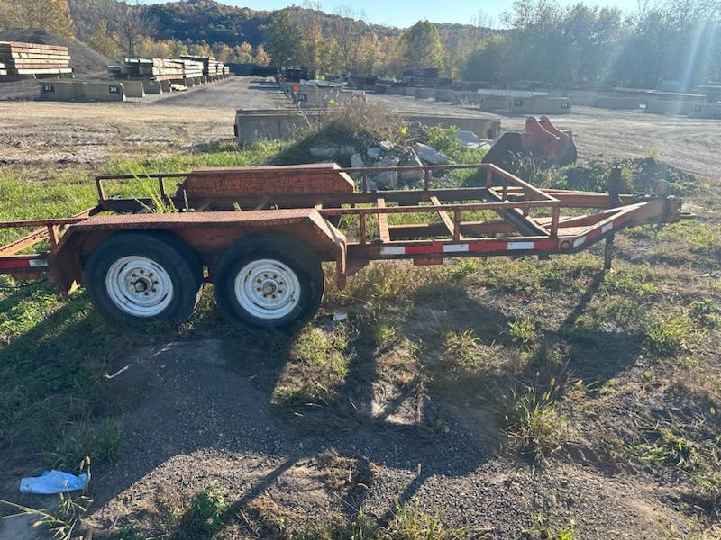 T87	2008 Homemade trailer 8 lug axle 		8 lug axles, needs deck, light weight frame